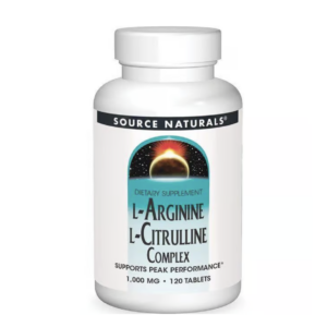 Source Naturals L-Arginine L-Citrulline Complex -- 1000 mg - 120 Tablets