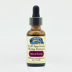 Chupp's Herbs Full Spectrum Hemp Extract, Mixed Berry -- 1000mg - 1 fl oz