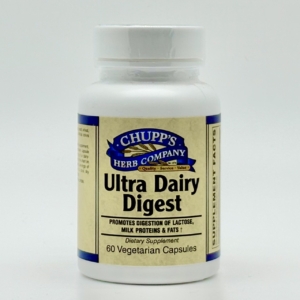 Chupp's Herbs Ultra Dairy Digest - 220 mg -- 60 Vegetarian Capsules