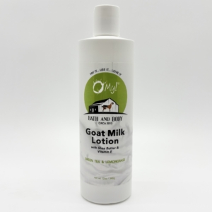 O My! Bath & Body Goat Milk Lotion - 12 oz -- Green Tea & Lemongrass