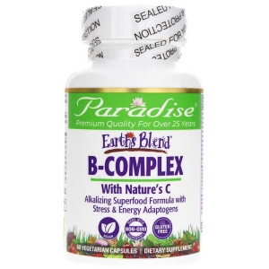 Paradise Herbs Earth's Blend B-Complex -- 60 Vegetarian Capsules