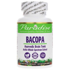 Paradise Herbs Bacopa -- 60 Vegetarian Capsules