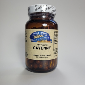Chupp's Herbs Cayenne - 500 mg -- 90 Vegetarian Capsules