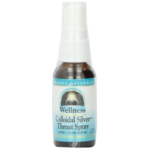 Source Naturals Wellness Colloidal Silver Throat Spray -- 30 ppm - 1 fl oz