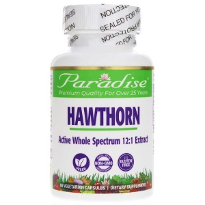 Paradise Herbs Hawthorn -- 60 Vegetarian Capsules