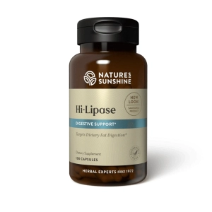 Nature's Sunshine Hi Lipase -- 100 Capsules