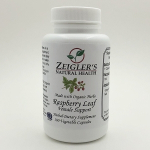 Zeigler's Raspberry Leaf - 445 mg -- 100 VegCaps