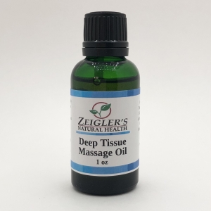 Zeigler's Deep Tissue Massage Oil -- 10 ml or 1 oz - 1 oz