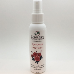 Zeigler's Rose Petals Body Mist -- 4 oz