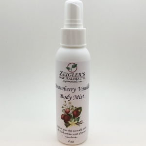 Zeigler's Strawberry Vanilla Body Mist -- 4 oz