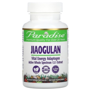Paradise Herbs Jiaogulan -- 60 Vegetarian Capsules