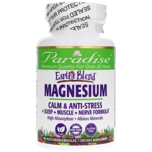 Paradise Herbs Earth's Blend Magnesium -- 90 Vegetarian Capsules