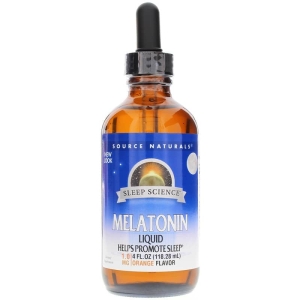 Source Naturals Melatonin, Orange -- 1 mg - 4 fl oz