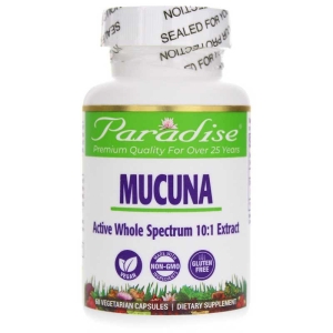 Paradise Herbs Mucuna -- 60 Vegetarian Capsules