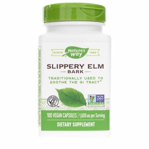 Nature's Way Slippery Elm -- 100 Vegetarian Capsules