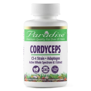 Paradise Herbs Cordyceps -- 60 Vegetarian Capsules