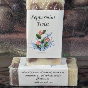 Zeigler's Peppermint Twist - Soap Bar - 1 for $3.00