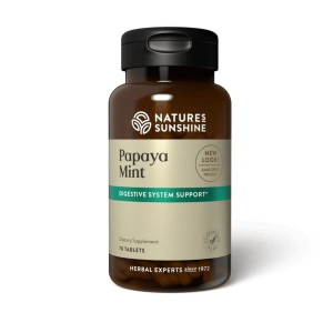 Nature's Sunshine Papaya Mint, Chewable -- 70 Tablets
