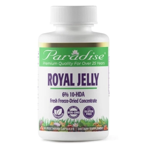 Paradise Herbs Royal Jelly -- 60 Vegetarian Capsules