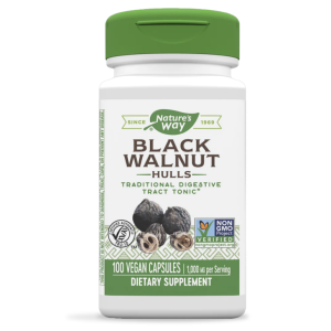 Nature's Way Black Walnut Hulls -- 100 Vegan Capsules