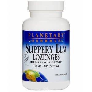 Planetary Herbals Slippery Elm Lozenges, Strawberry -- 150 mg - 200 Lozenges