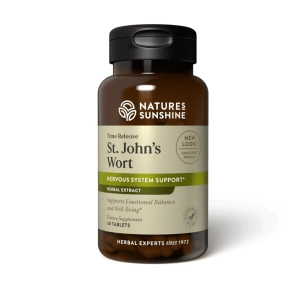 Nature's Sunshine St John's Wort, Concentrated Time Release -- 60 Tablets