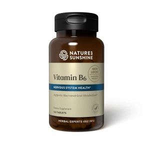 Nature's Sunshine Vitamin B6 - 50 mg -- 120 Tablets