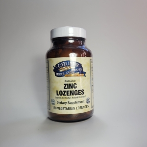 Chupp's Herbs Zinc Lozenges, Cool Lemon -- 120 Vegetarian Lozenges