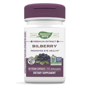 Nature's Way Bilberry -- 60 Vegan Capsules